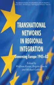 Tapa de Transnational Networks In Regional Integration Governing Europe 194583