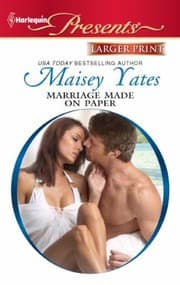 Tapa de Marriage Made on Paper                            Harlequin Larger Print Presents