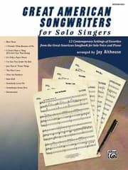 Tapa de Great American Songwriters For Solo Singers 12 Contemporary Settings Of Favorites From The Great American Songbook For Solo Voice And Piano