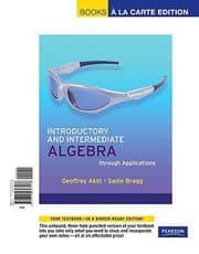 Tapa de Introductory And Intermediate Algebra Through Applications Books A La Carte Edition