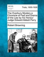Tapa de Overbury Mystery A Chronicle Of Fact And Drama Of The Law By His Honour