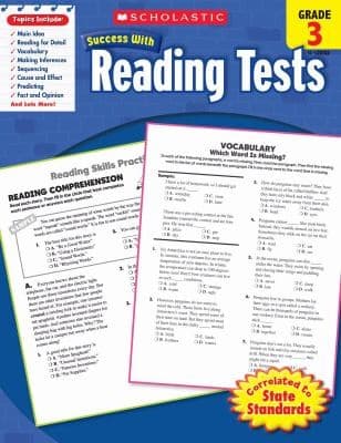 Tapa de Scholastic Success With Reading Tests