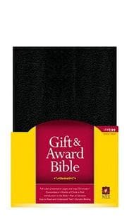 Tapa de Holy Bible: New Living Translation, Gift & Award Bible, Black, Imitation Leather (Gift and Award Bible: New Living Translation-2)