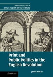 Tapa de Print And Public Politics In The English Revolution