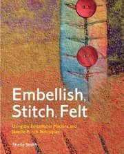 Tapa de Embellish Stitch Felt Using The Embellisher Machine And Needlepunch Techniques