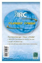 Tapa de 2012 International Residential Code Turbo Tabs For Softcover Edition