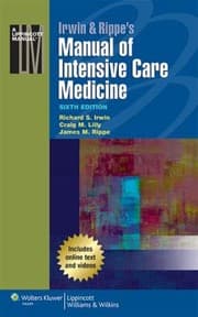 Tapa de Irwin Rippes Manual Of Intensive Care Medicine