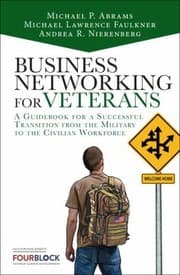 Tapa de Business Networking For Veterans A Guidebook For A Successful Transition From The Military To The Civilian Workforce