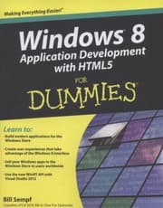 Tapa de Windows 8 Application Development With Html5 For Dummies