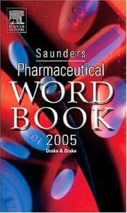 Tapa de Saunders Pharmaceutical Word Book 2005