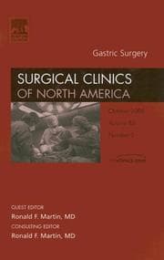 Tapa de Gastric Surgery, An Issue of Surgical Clinics