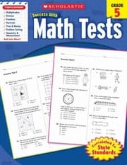 Tapa de Scholastic Success With Math Tests