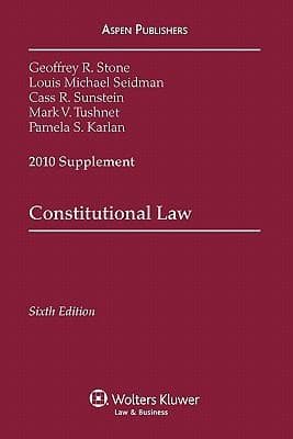 Tapa de Constitutional Law 2010 Case Supplement