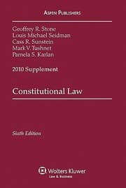 Tapa de Constitutional Law 2010 Case Supplement