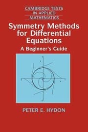 Tapa de Symmetry Methods For Differential Equations A Beginners Guide