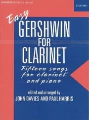 Tapa de Easy Gershwin For Clarinet Fifteen Songs For Clarinet And Piano