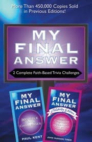 Tapa de 2in1 Bible Trivia My Final Answercelebrity Edition