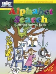 Tapa de Alphabet Search Coloring Activity Book
