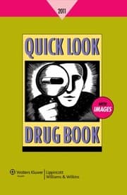 Tapa de Quick Look Drug Book 2011
