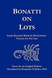 Tapa de Bonatti On Lots Guido Bonattis Book Of Astronomy Treatise 82 On Lots