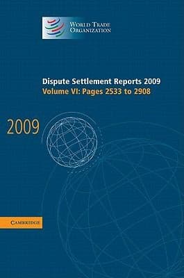 Tapa de Dispute Settlement Reports 2009