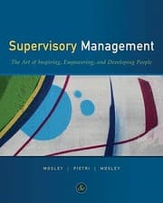 Tapa de Supervisory Management The Art Of Inspiring Empowering And Developing People