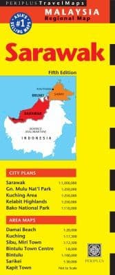 Tapa de Periplus Travel Map Sarawak