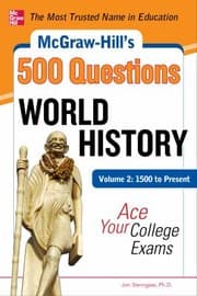 Tapa de Mcgrawhills 500 World History Questions Ace Your College Exams