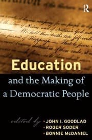 Tapa de Education And The Making Of A Democratic People