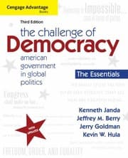 Tapa de The Challenge Of Democracy American Government In Global Politics