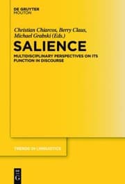 Tapa de Salience Multidisciplinary Perspectives On Its Function In Discourse