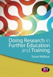 Tapa de Doing Research In Further Education And Training