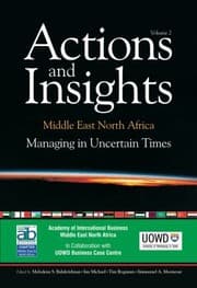 Tapa de Actions And Insights Middle East North Africa Managing In Uncertain Times