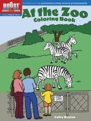 Tapa de At The Zoo Coloring Book