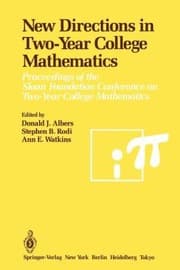 Tapa de New Directions In Two-year College Mathematics Proceedings Of The Sloan
