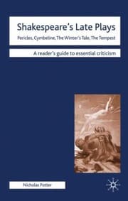 Tapa de Shakespeares Late Plays Pericles Cymbeline The Winters Tale The Tempest