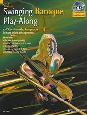Tapa de Swinging Baroque Playalong For Violin 12 Pieces From The Baroque Era In Easy Swing Arrangements