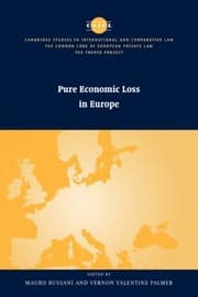Tapa de Pure Economic Loss In Europe