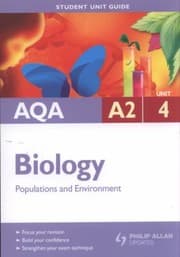 Tapa de Aqa A2 Biology Unit 4  Populations and Environment