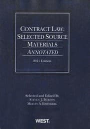 Tapa de Contract Law Selected Source Materials Annotated