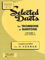 Tapa de Selected Duets for Trombone or Baritone Volume I
            
                Rubank Educational Library