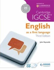 Tapa de Cambridge Igcse English First Language