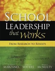 Tapa de School leadership that works