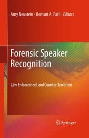 Tapa de Forensic Speaker Recognition Law Enforcement And Counterterrorism