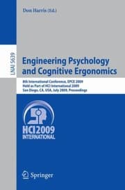 Tapa de Engineering Psychology And Cognitive Ergonomics 8th International Conference Proceedings