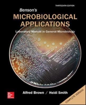 Tapa de Bensons Microbiological Applications Complete Version