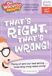 Tapa de That's Right, That's Wrong!: Level Three, Set One (Dr. Wrongo Presents: Level 3)
