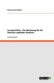 Tapa de Lernportfolio  Ein Werkzeug F R Ihr Seminar UndOder Studium