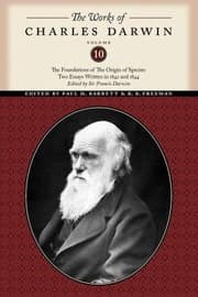 Tapa de The Foundations Of The Origin Of Species Two Essays Written In 1842 And 1844