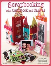 Tapa de Scrapbooking With Cardstock And Canvas